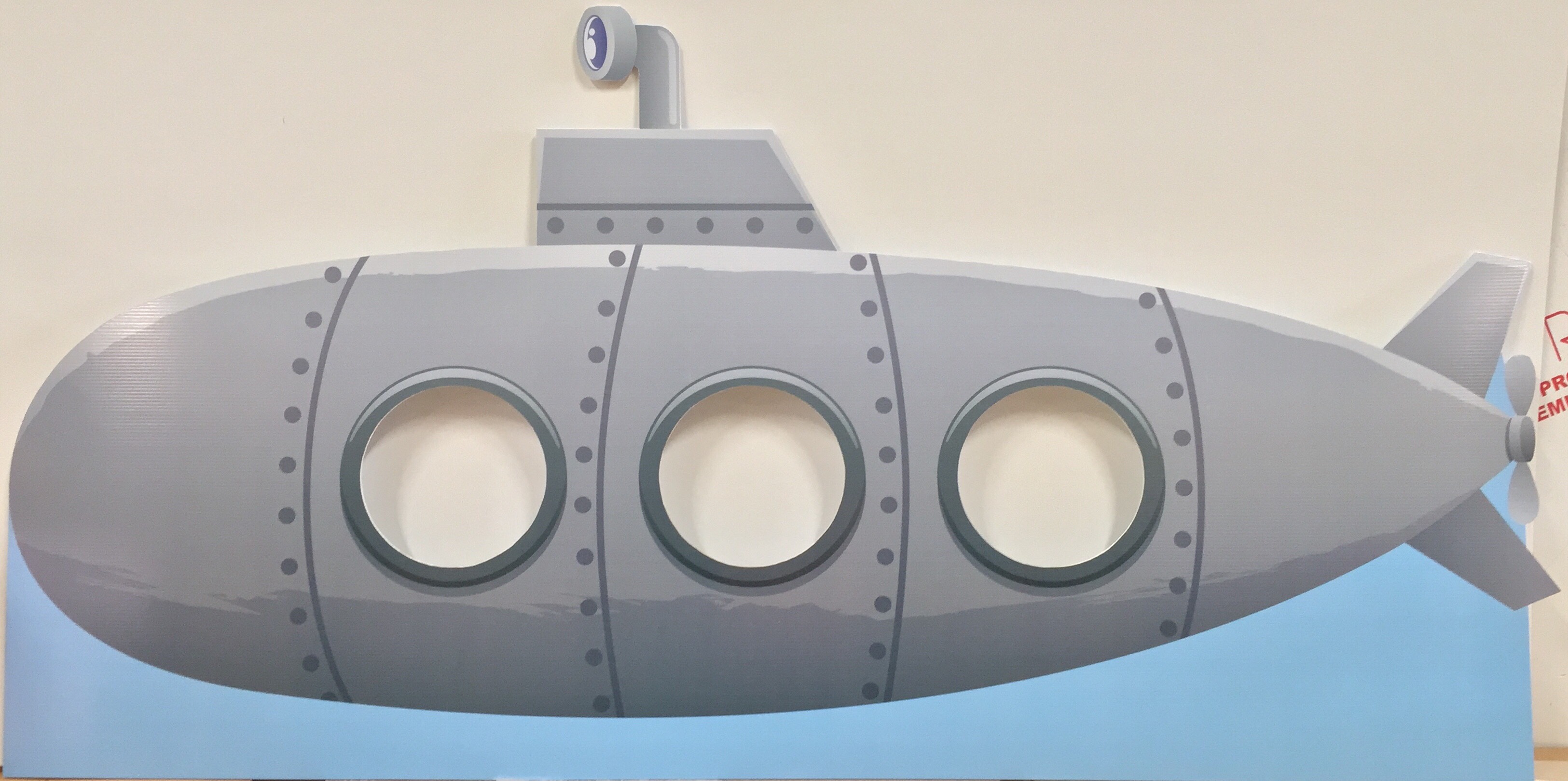 Submarine Cardboard Cutout Standup Prop Dino Rentos Studios, INC.